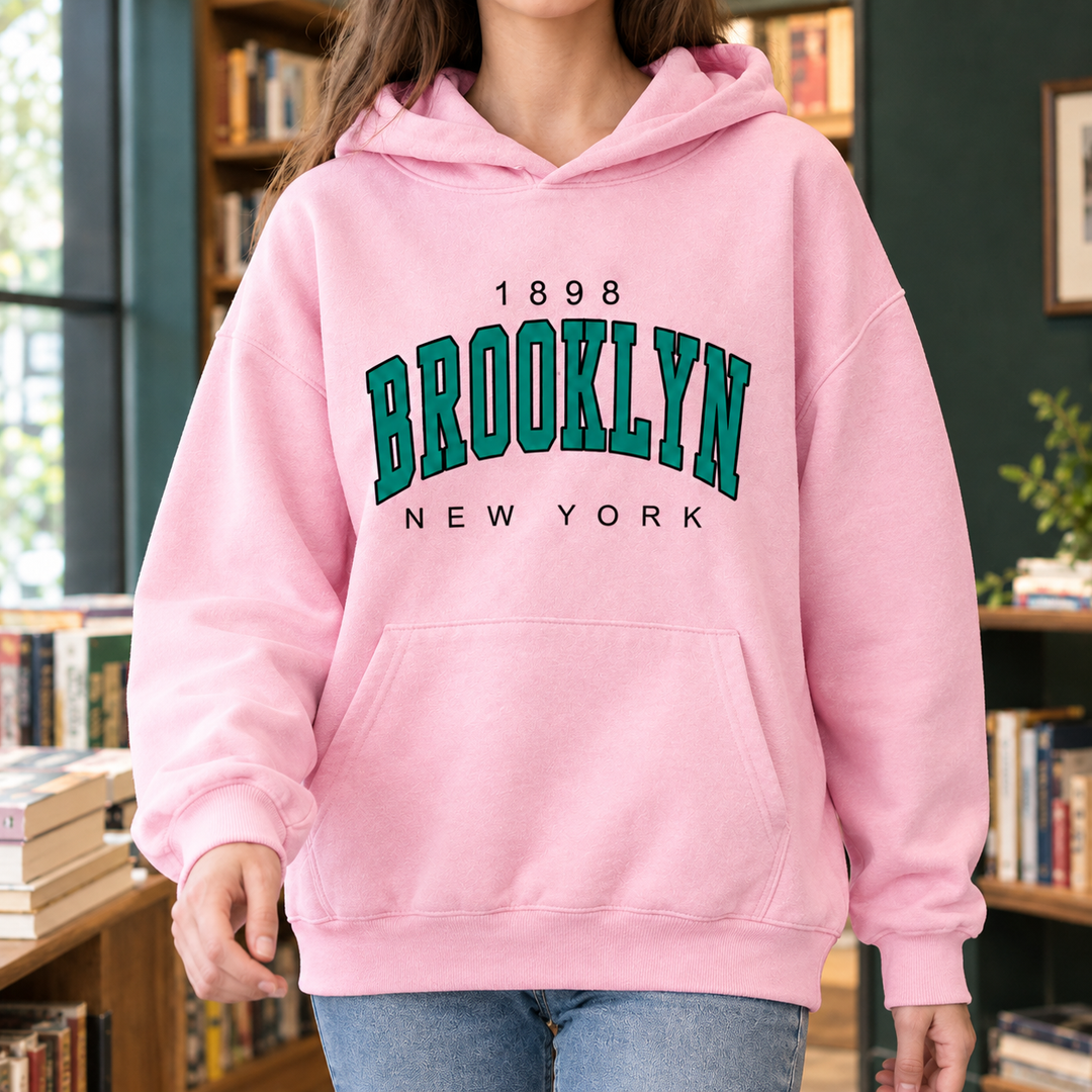 Women's graphic hoodie Carwen in Pink – alternate view
