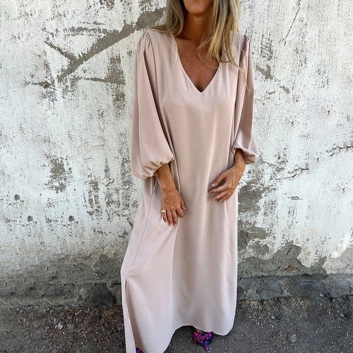 Gilly- Long Boho Maxi Dress with Pockets