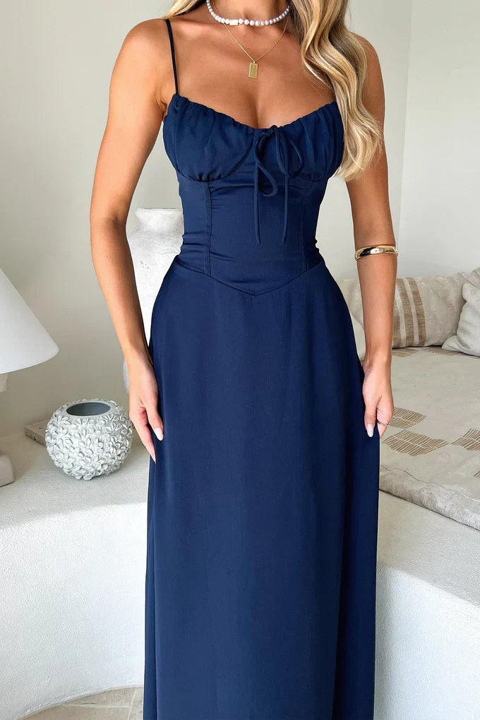Corina™ | Sleeveless maxi dress with lacing