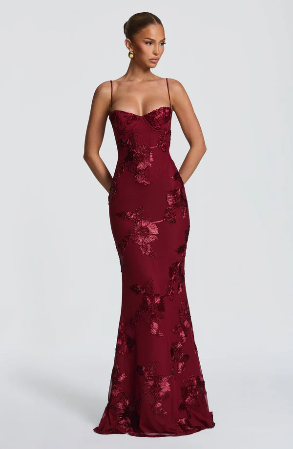 Aveline - Floral Corset Gown