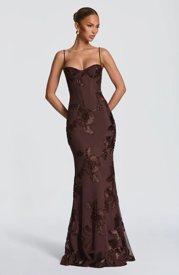 Aveline - Floral Corset Gown