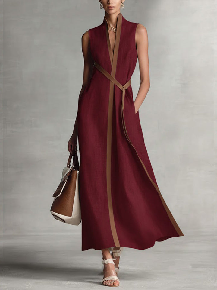 Harper - Sleeveless Wrap Maxi Dress