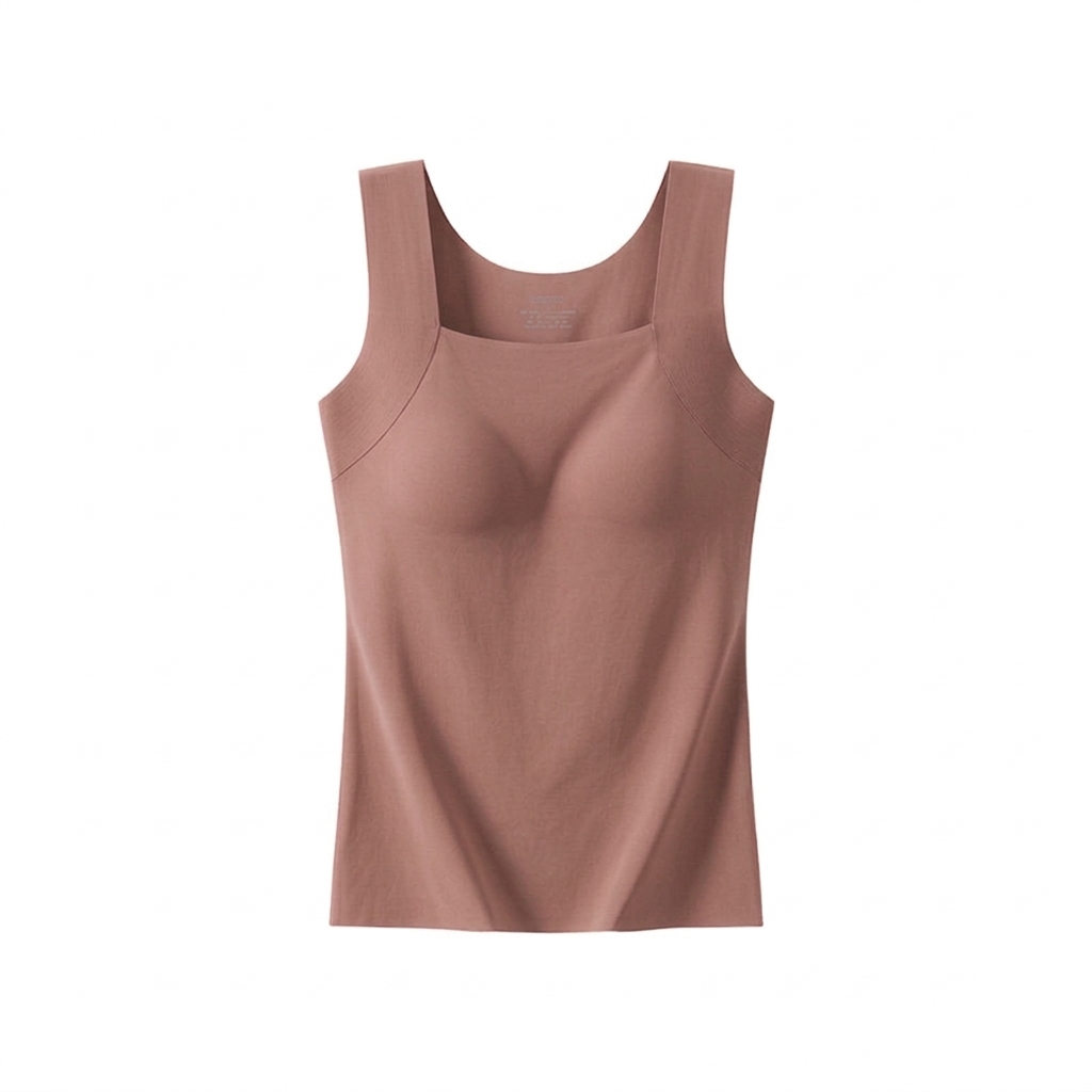 Women's Band-Free Built-In Bra Tank Top