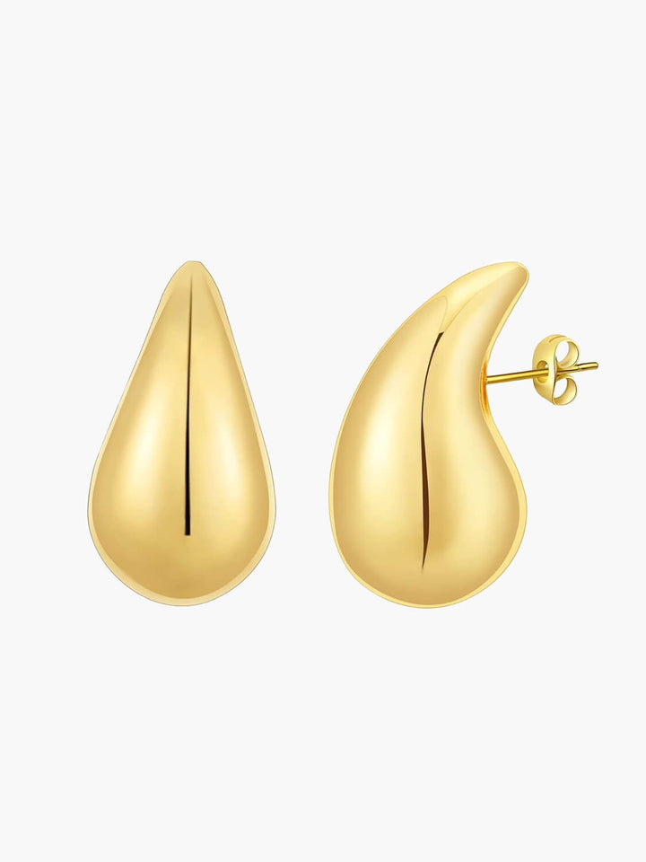 Zinnia 14k Gold Pleated Earrings