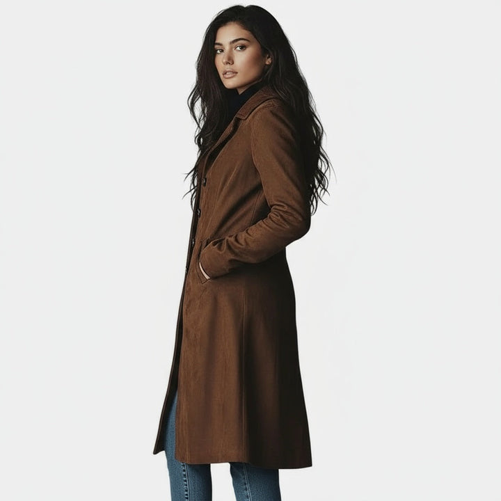 Giulia - Long Suede Coat