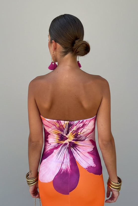 Luzzio- Orange Dress