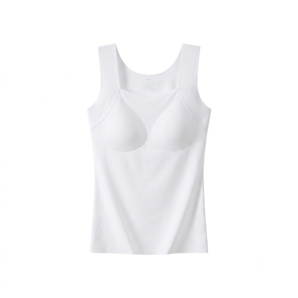 Women's Band-Free Built-In Bra Tank Top